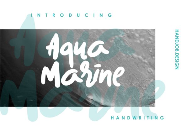 Aqua Marine Font: A Bold Script for Editorial Design
