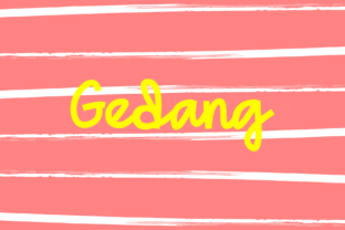 Gedang Font Review: Playful Typography for Editorial Design