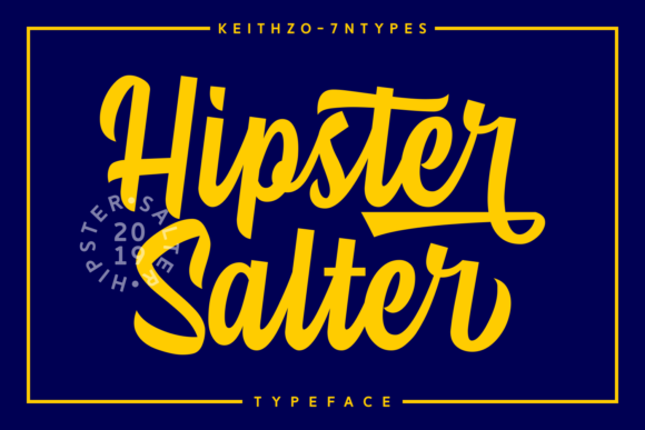 Hipster Salter Font: Bold Typography for Web Design