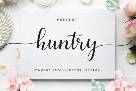 Huntry Font: Bold Handwritten Style for Editorial Design