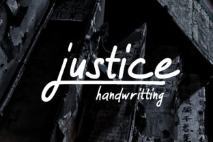 Justice Font: A Handwritten Typeface for Makers