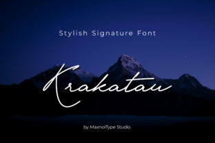 Krakatau Font: Handwritten Charm for Makers