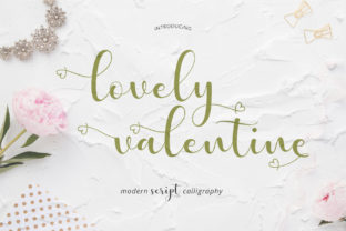 Lovely Valentine Font for Handmade Crafts