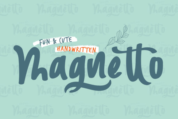 Magnetto Font: Cute Handwritten Style for Small Business Branding