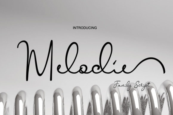 Melodie Font: A Modern Script Typeface for Makers