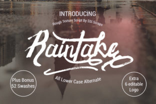 Raintake: A Bold Script Font for Editorial Design