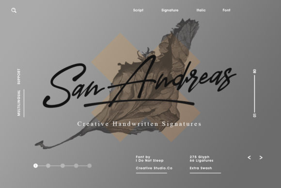 San Andreas: The Signature Font for Bold Campaigns