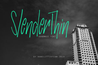 Slender Thin Font: Elegant Script for Handmade Labels